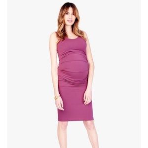 Ingrid & Isabel Pleated Maternity Dress